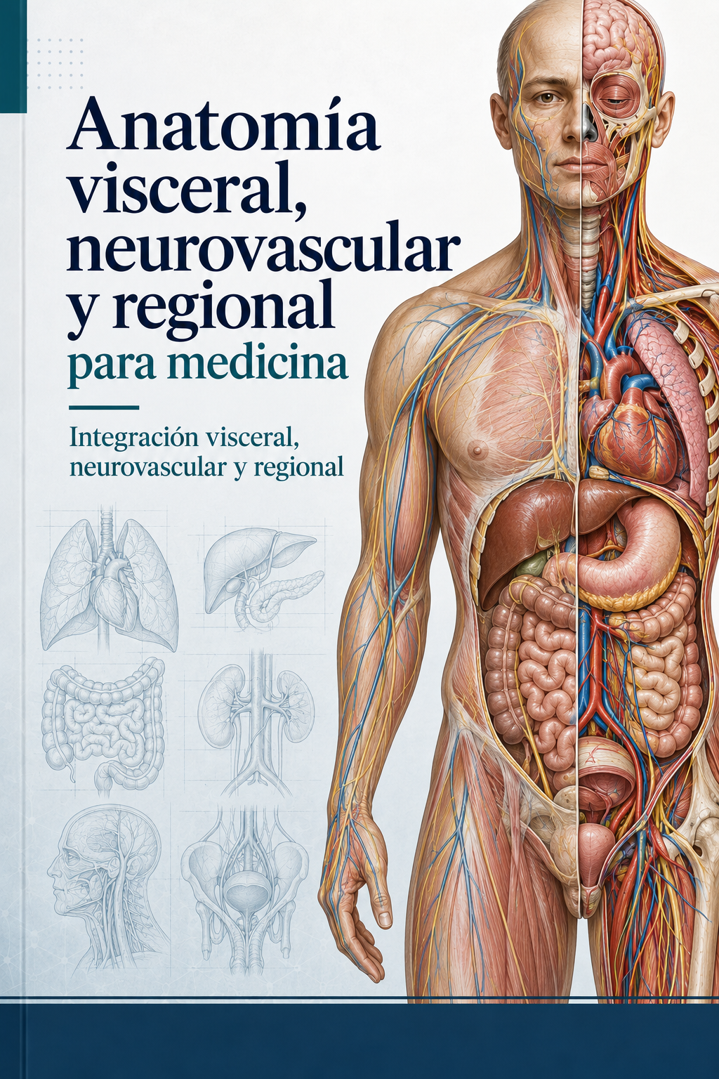 Portada de Anatomía visceral, neurovascular y regional para medicina