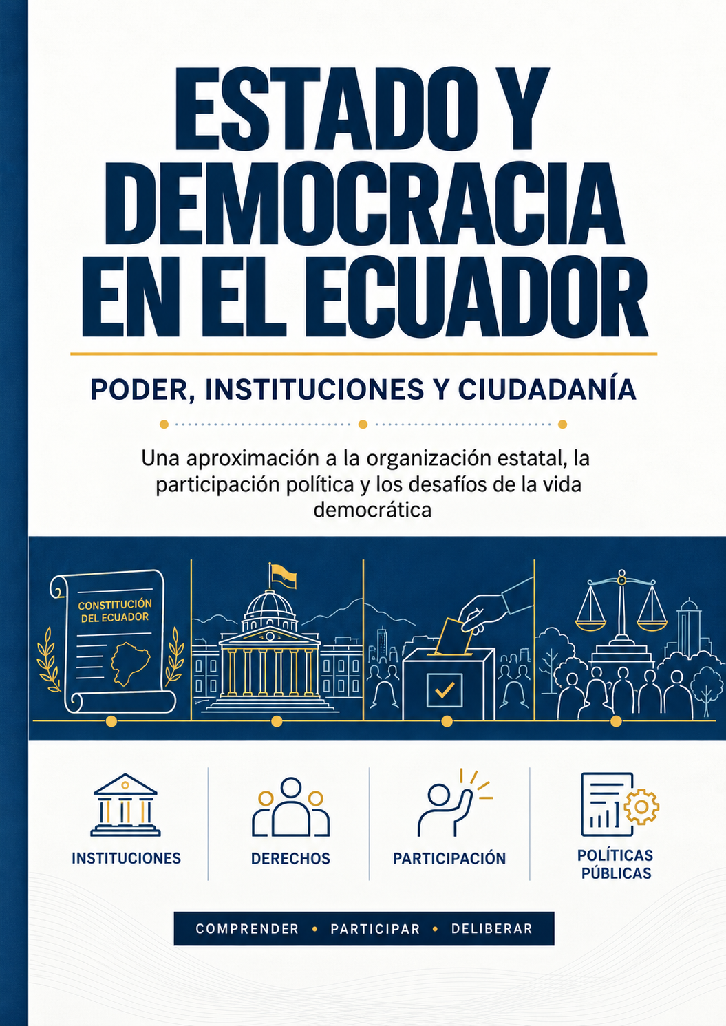 Portada de Estado y democracia en el Ecuador