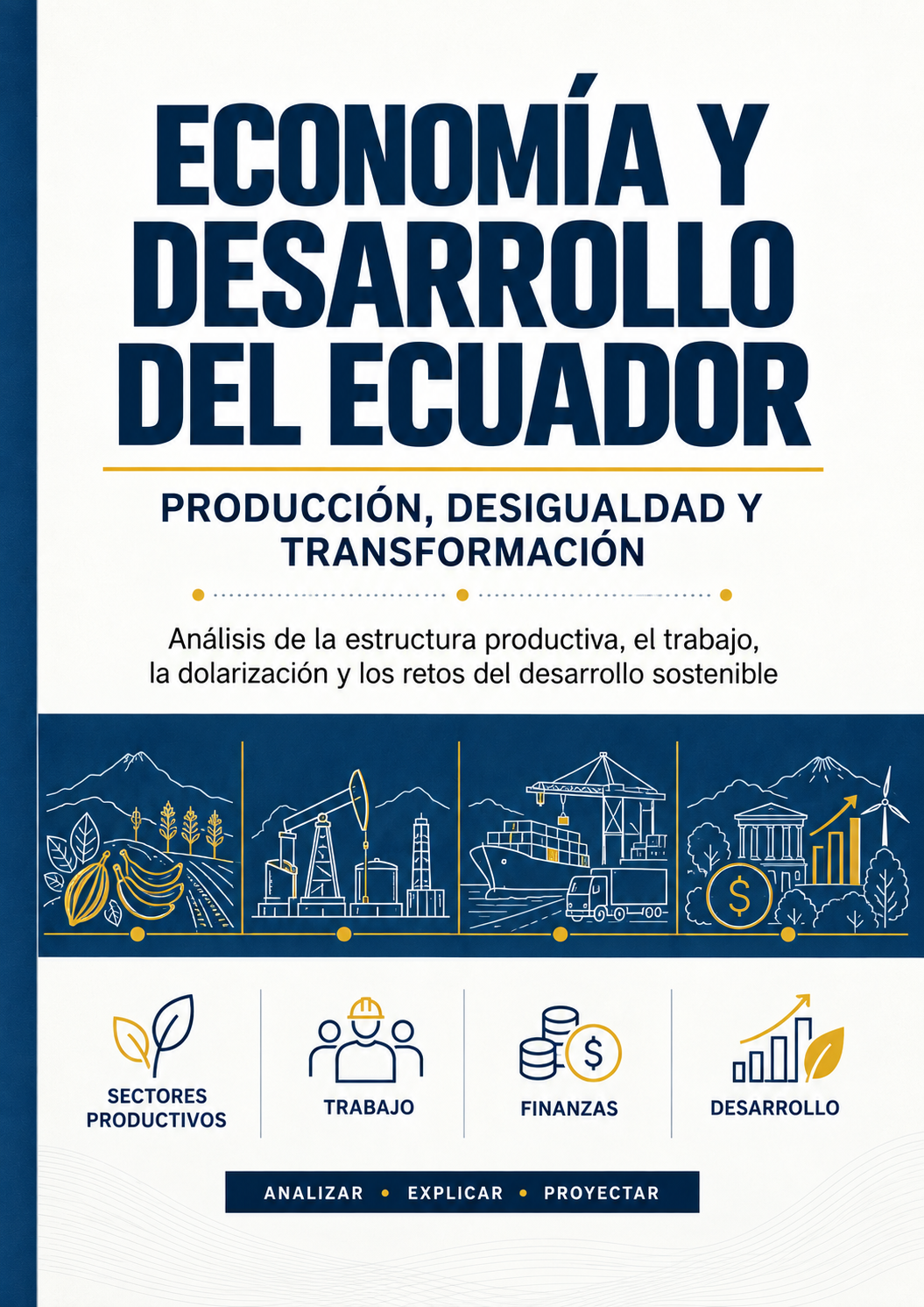 Portada de Economía y desarrollo del Ecuador