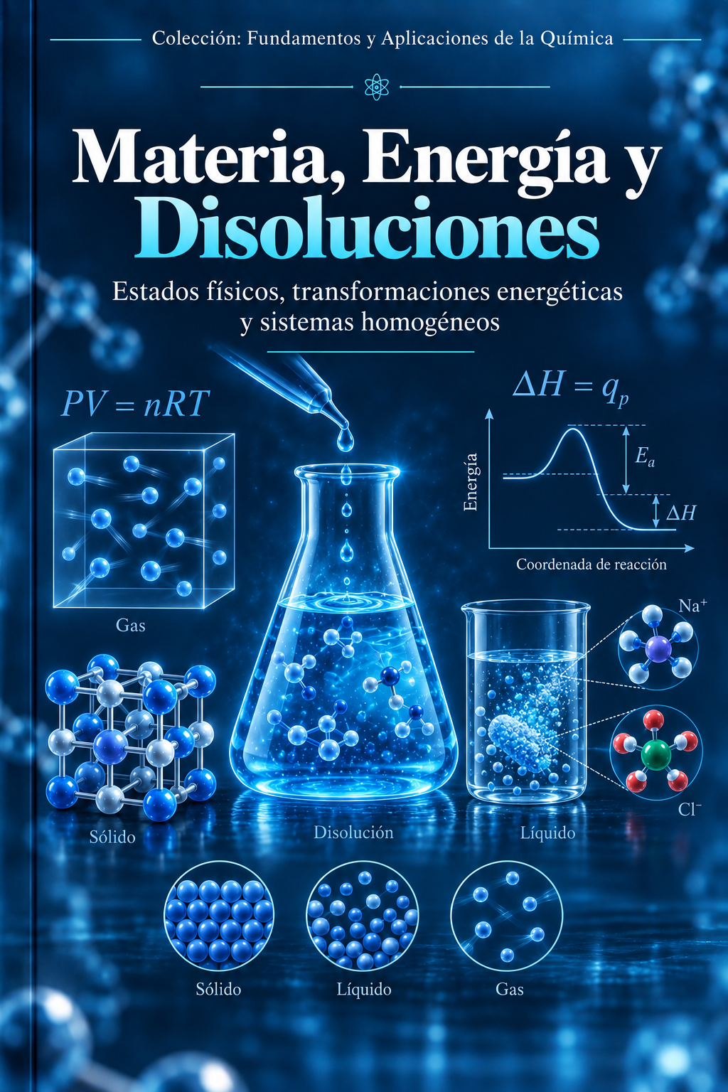 Portada de Materia, Energía y Disoluciones