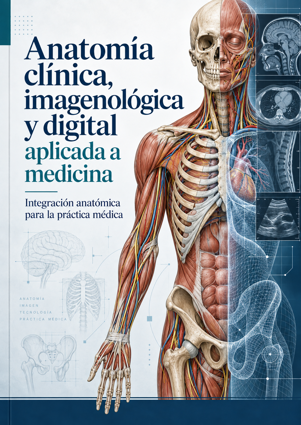 Portada de Anatomía clínica, imagenológica y digital aplicada a medicina